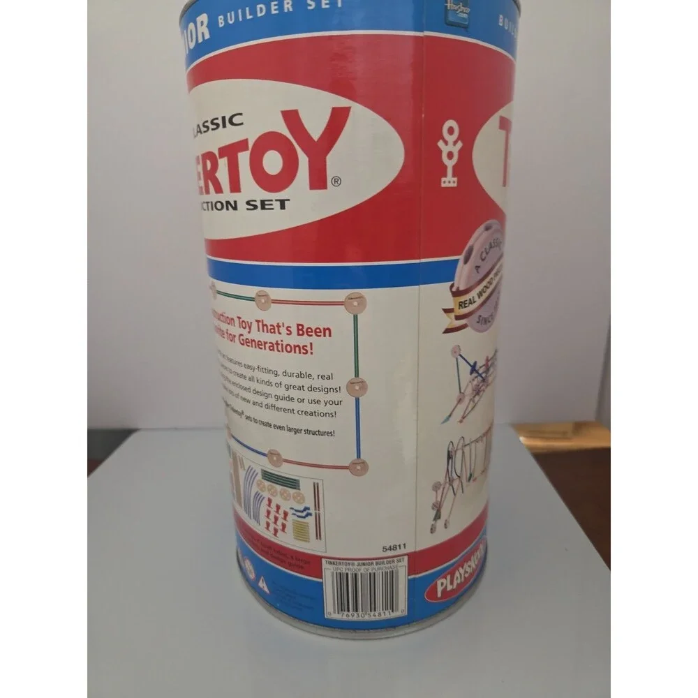 TINKERTOY Construction Set Junior  Toy Incomplete set PARTS ONLY